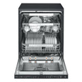 LG 60cm 15 Place QuadWash Freestanding Dishwasher - Matte Black - TrueSteam - Auto Door Opening - XD3A25MB