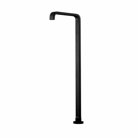 Rogerseller Pinch freestanding bath spout 250mm deep - Matte Black finish - floor standing - 3606003211