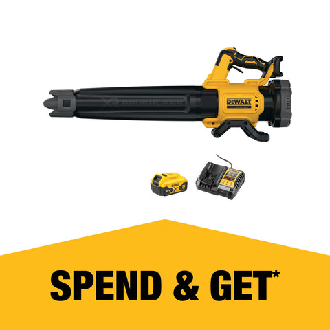 DeWALT 18V XR Brushless Axial Blower 5.0Ah Kit - 200km/h, Variable Speed DCMBL562P1-XE