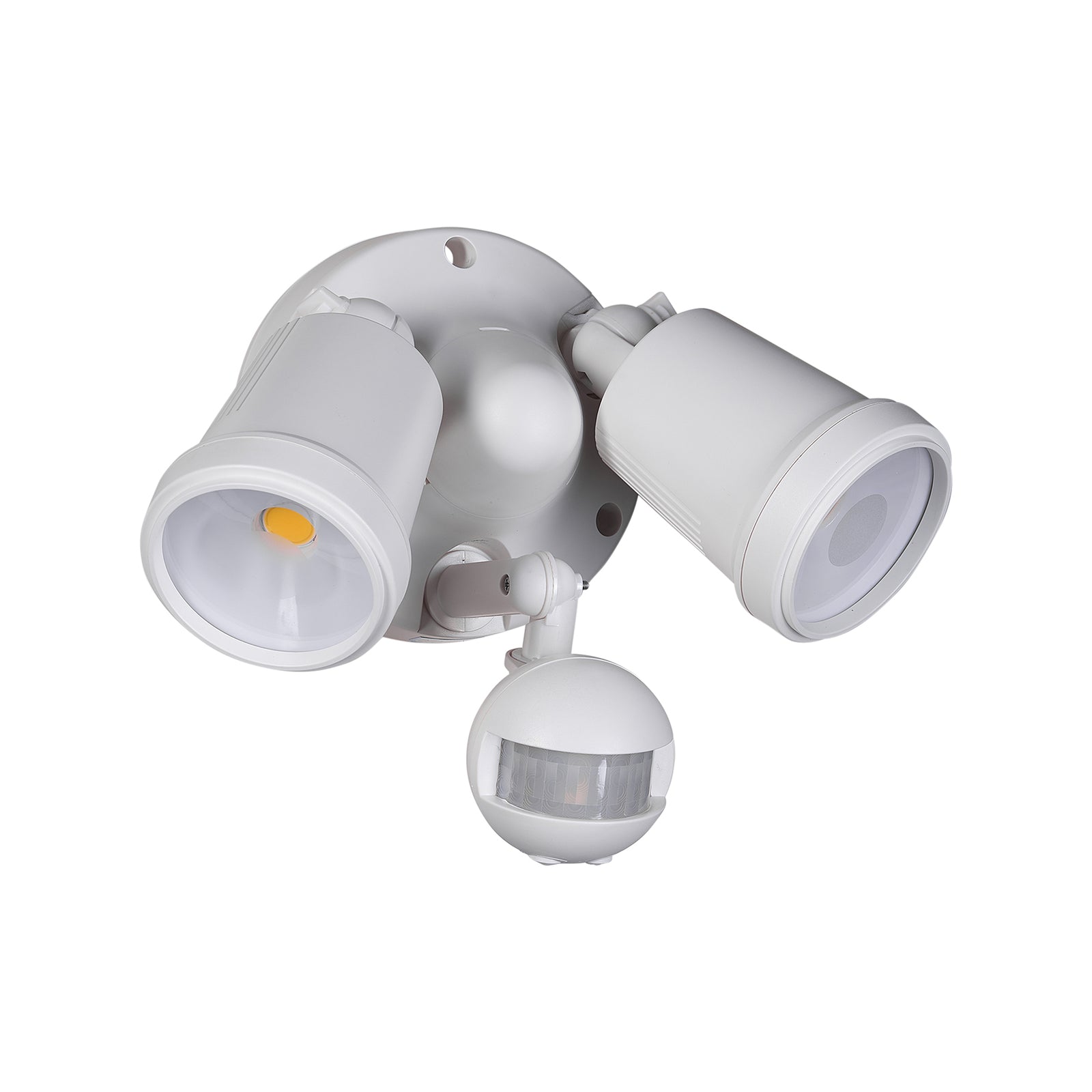 Brilliant White Raptor III DIY Twin 20W LED Security Light with Sensor Outdoor 22595/05