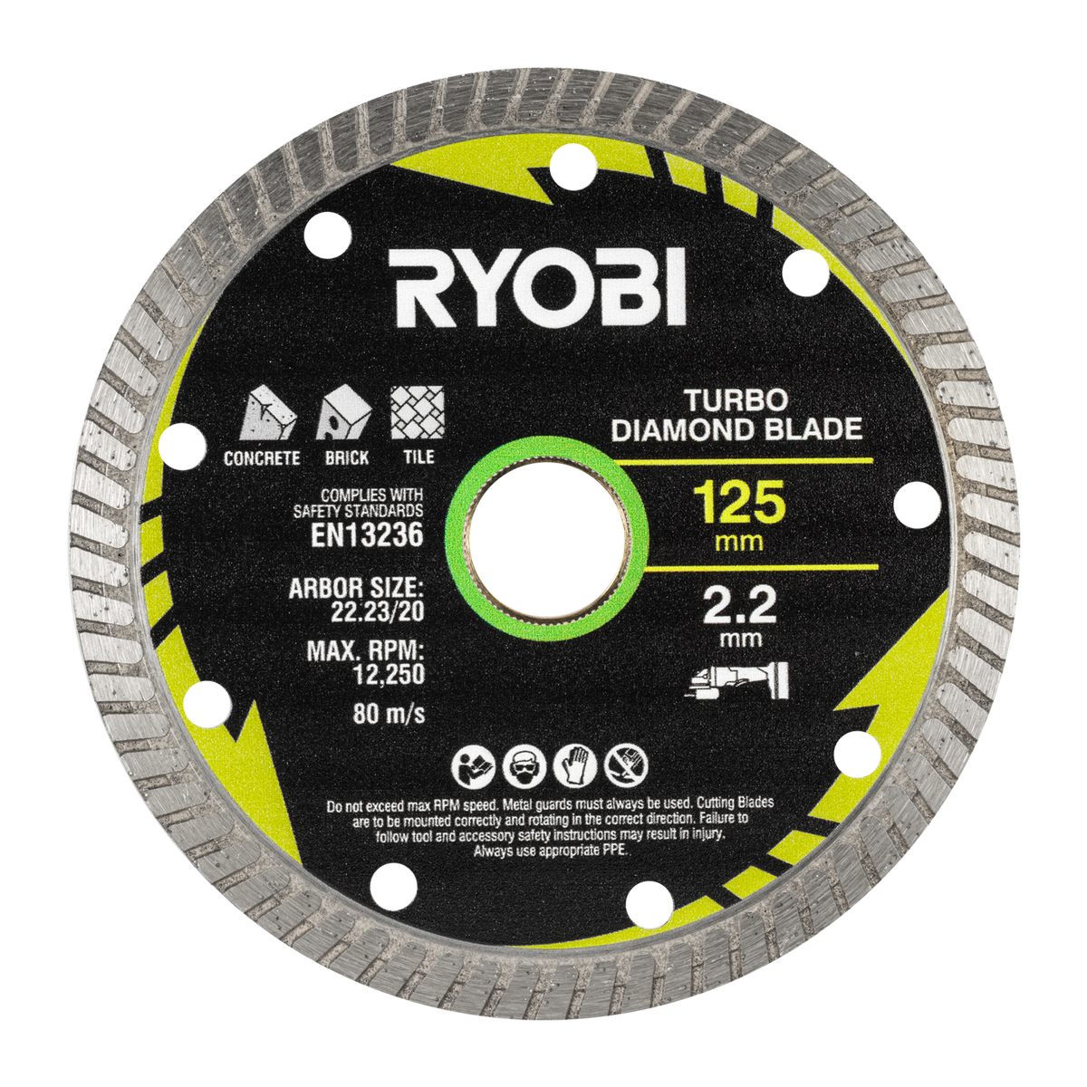 Ryobi 3 Piece Mixed Diamond Blade Set - 125mm - Durable Cutting Efficiency - SuperSaverAU - view 3