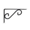 Carinya 200 x 125mm Black Powder Coated Steel Scroll Stayed Bracket 100kg
