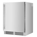 Artusi 127L dual zone outdoor beverage chiller - beech wood shelves, inverter compressor - AOFDZ127X