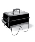 Weber Go Anywhere Portable Charcoal BBQ - Black - Folding Legs - Split Cooking Grill - K121024