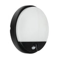Brilliant 10W Alston Slimline Round Bunker Security Sensor Light - 205mm - Black - 1000 Lumens - PIR Motion Detection - SuperSaverAU - view 2
