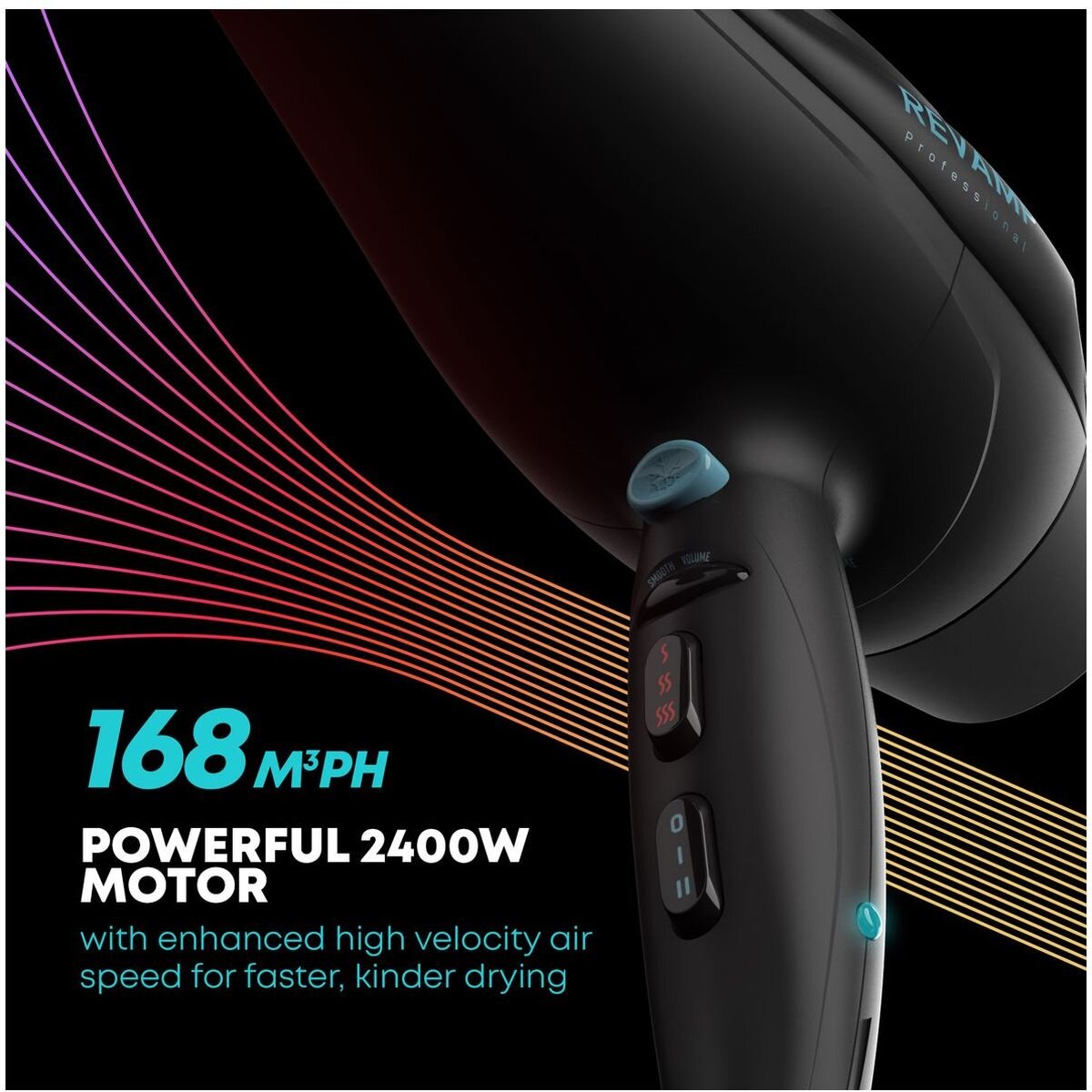 HoMedics Progloss professional ionic hair dryer - 2400W motor, oil infusion, 3m cable - DR-5500-AU
