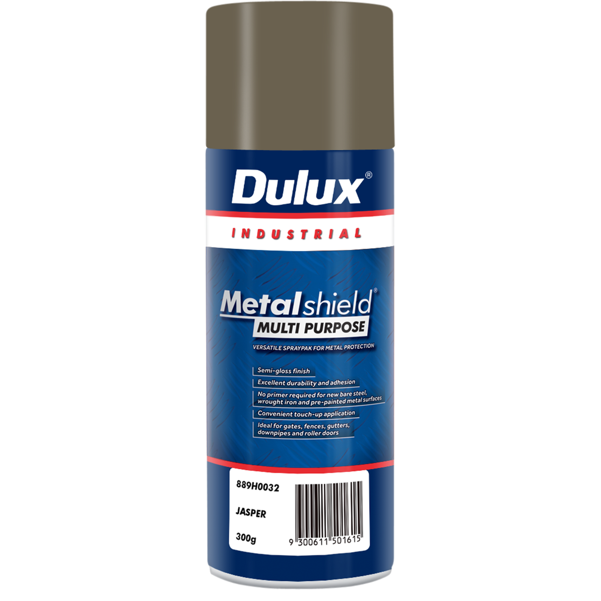 Dulux Metalshield Spray Paint Jasper 300g Semi-Gloss Durable Finish - SuperSaverAU - view 1