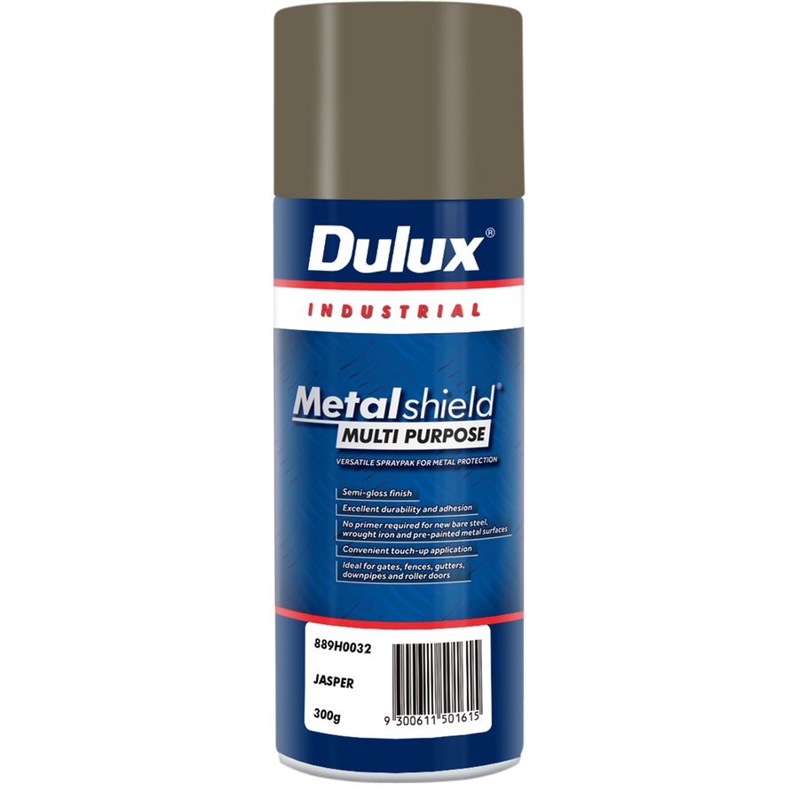 Dulux Metalshield Spray Paint Jasper 300g Semi-Gloss Durable Finish - SuperSaverAU - view 1