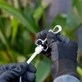 Taskmaster 25mm Square Swivel Snap Hook, Nickel Plated with Spring Trigger