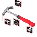 Trojan 20oz (560g) Steel Handle Claw Hammer
