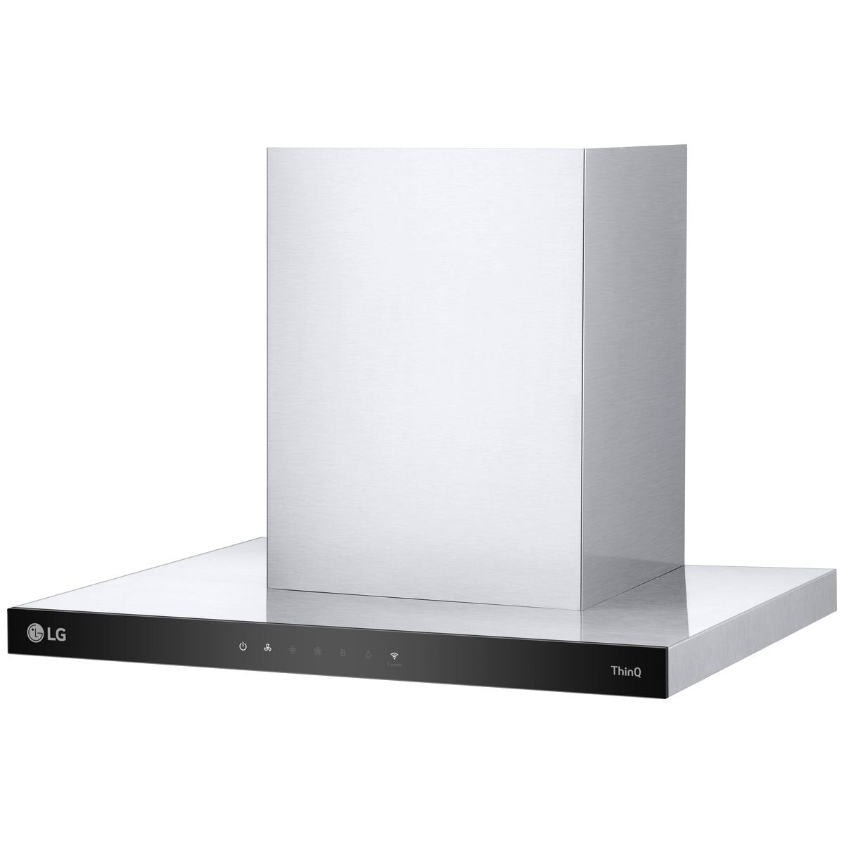 LG 60cm Series 7 canopy rangehood - stainless steel, ThinQ app control, 830m³/h, 4 speeds - BWH607T3S