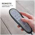 HoMedics Stretch+ back stretching mat - seven air chambers, six guided programs, remote, grey - YMM-2000-AU