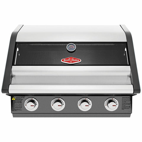 Beefeater 1600 Series Dark 4 Burner Built-In LPG BBQ - Graphite Powder Coat, Quartz Ignition - BBG1640DA