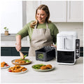Ninja DoubleStack 9.5L Two Drawer Air Fryer - Stacked Design, Sync Function, White Finish - SL400WH
