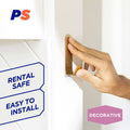 Permastik Large Brass Metal Hook - 1 Pack - Holds 2kg - Easy Application - SuperSaverAU - view 3
