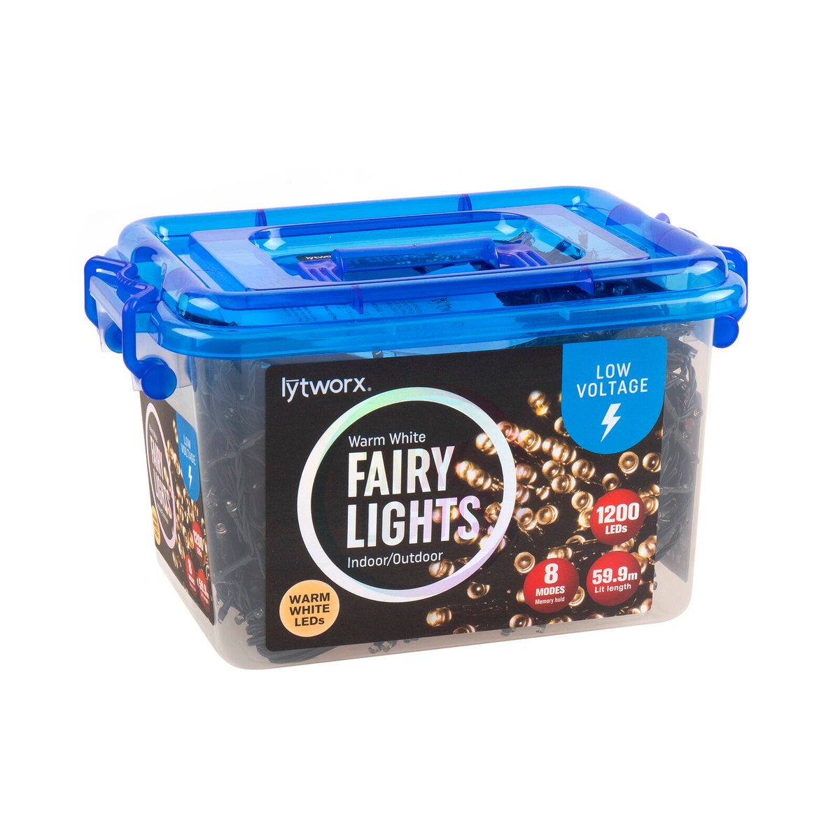 Lytworx Low Voltage Fairy Lights 1200 Pack - 59.9m - Warm White - SuperSaverAU - view 1