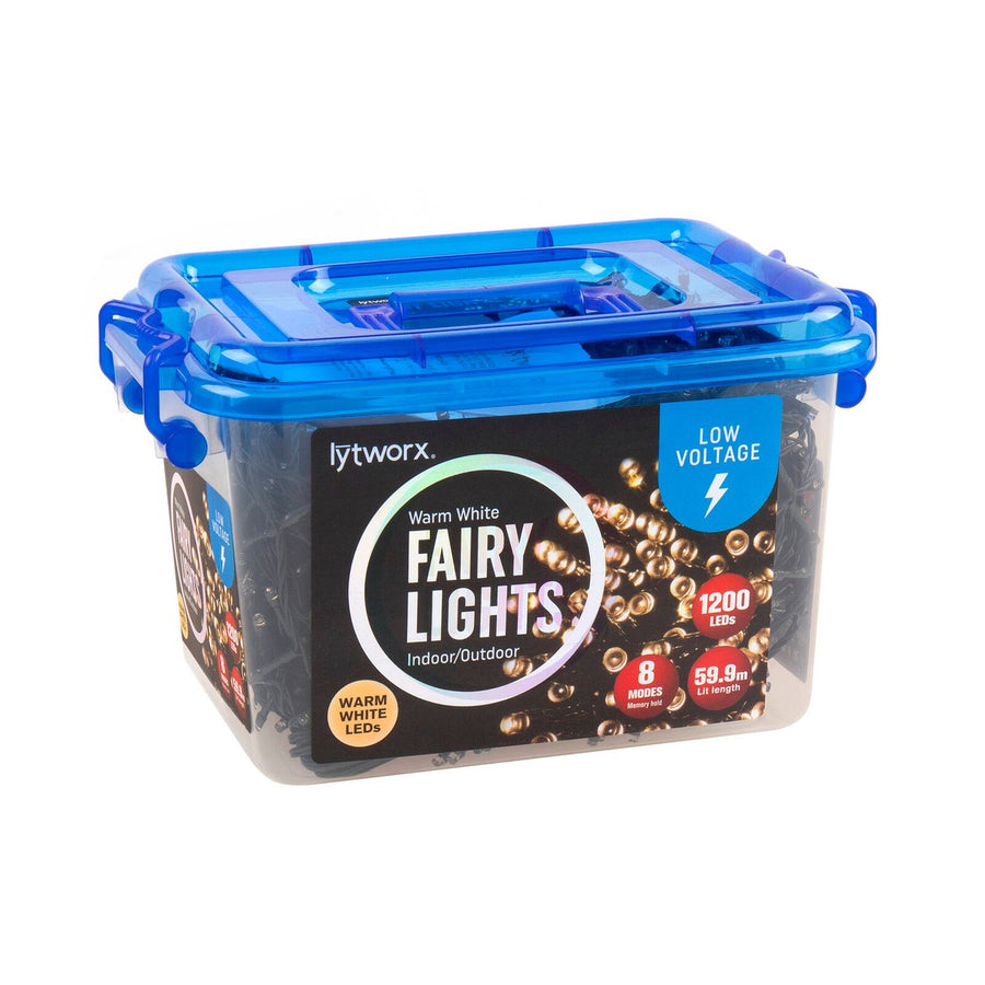 Lytworx Low Voltage Fairy Lights 1200 Pack - 59.9m - Warm White - SuperSaverAU - view 1