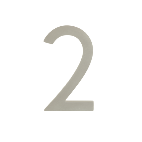 Sandleford Stainless Steel Lorne Numeral 2 - 100mm - Silver - Durable - SuperSaverAU - view 1
