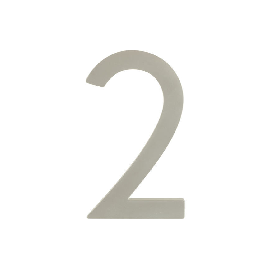Sandleford Stainless Steel Lorne Numeral 2 - 100mm - Silver - Durable - SuperSaverAU - view 1