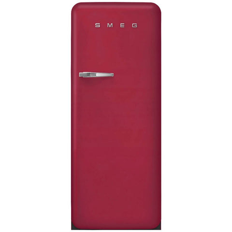 Smeg 50s Retro Style Fridge 270L - Ruby Red Finish, 6 Star Energy, LED Lighting - FAB28RDRB6