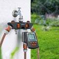 GARDENA 4 Channel Water Distributor - Connect Up to Four Hoses, Suits 1" & 3/4" Tap