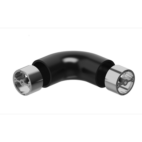 Porta Handrail - 90 Degree - 304 Stainless Steel - Matt Black Finish - SuperSaverAU - view 1