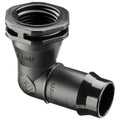 Pope 19mm Barbed x 15mm BSP Female Threaded Elbow - Black Poly, 1000kPa