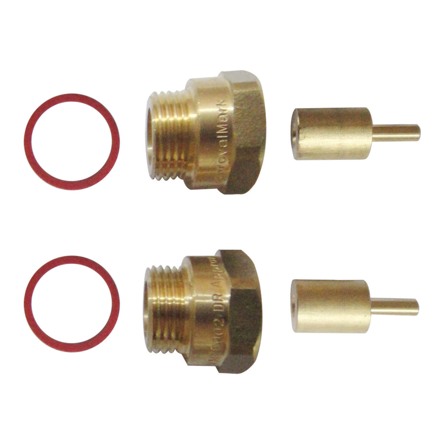 Kinetic 15mm Wall Tap Spindle Extender Lead Free Brass 2 Pack