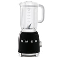 Smeg 50s Retro Style Blender 1.5L - 800W Smooth Start Motor, 3 Preset Programs, Black - BLF01BLAU