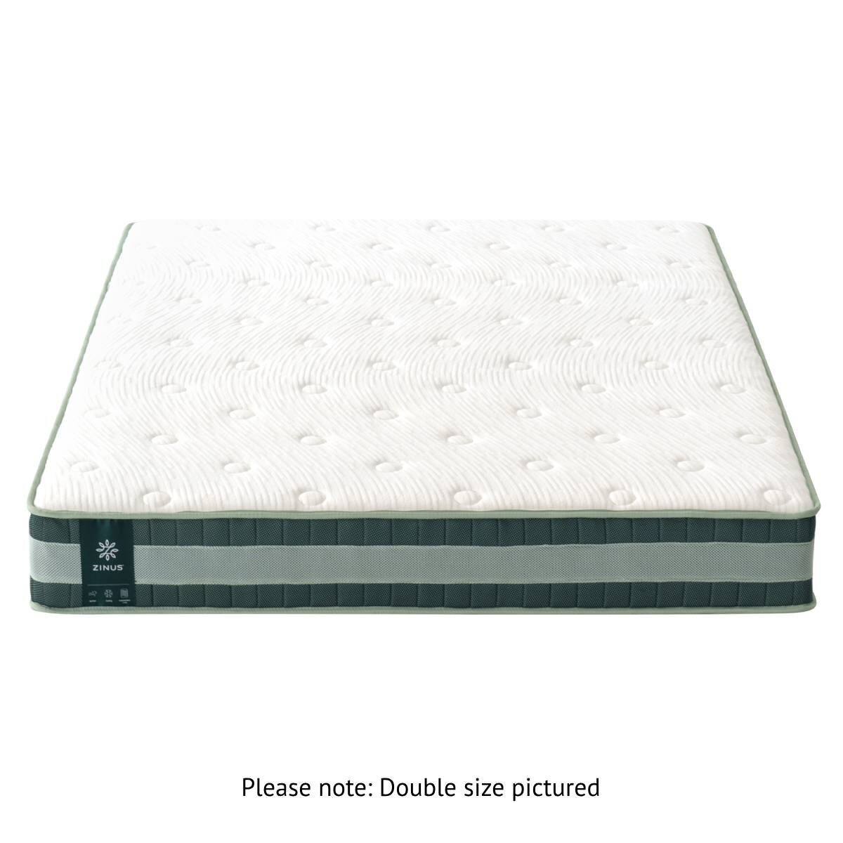 Zinus Double Green Premium Pocket Spring Mattress - iCoils, Open-Cell Memory Foam - AU-MSSBO4ZC-08D