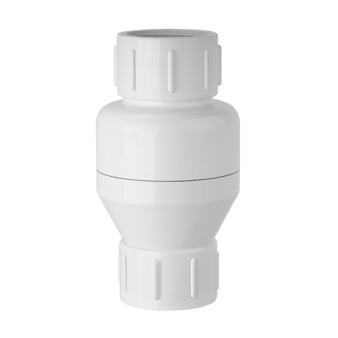 Holman 50mm In Line Check Valve - PVC - Prevents Backflow - White - SuperSaverAU - view 1
