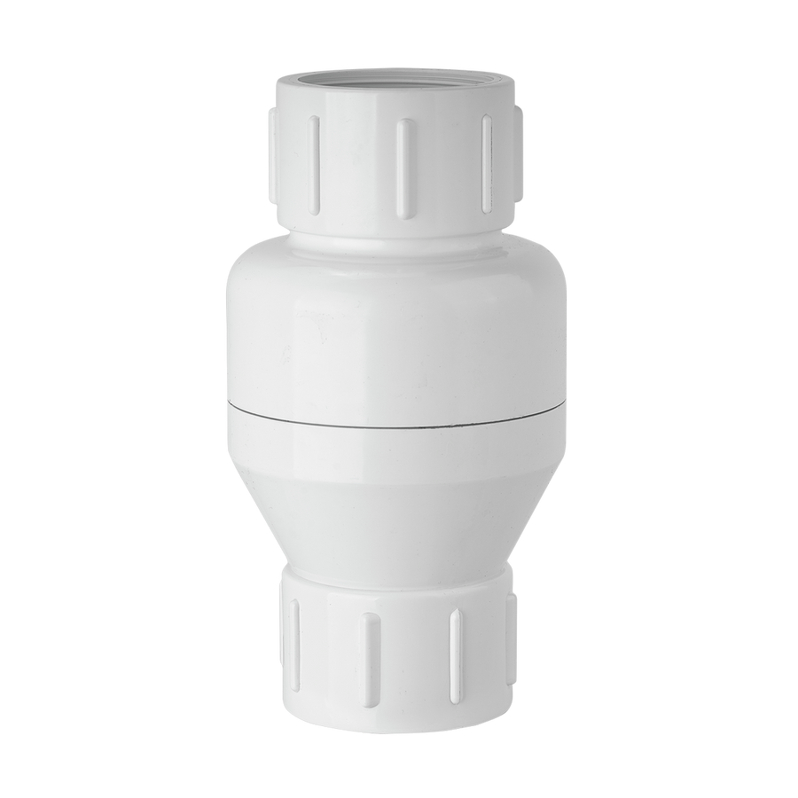 Holman 50mm In Line Check Valve - PVC - Prevents Backflow - White - SuperSaverAU - view 1