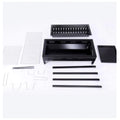 SOGA 66cm Freestanding Charcoal Box BBQ - Black Steel - Portable Flat Pack - CHARCOALLBOXC1