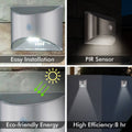 Arlec Solar Wall Light with Motion Sensor - 50 Lumens - Brushed Chrome - 100mm - SuperSaverAU - view 3