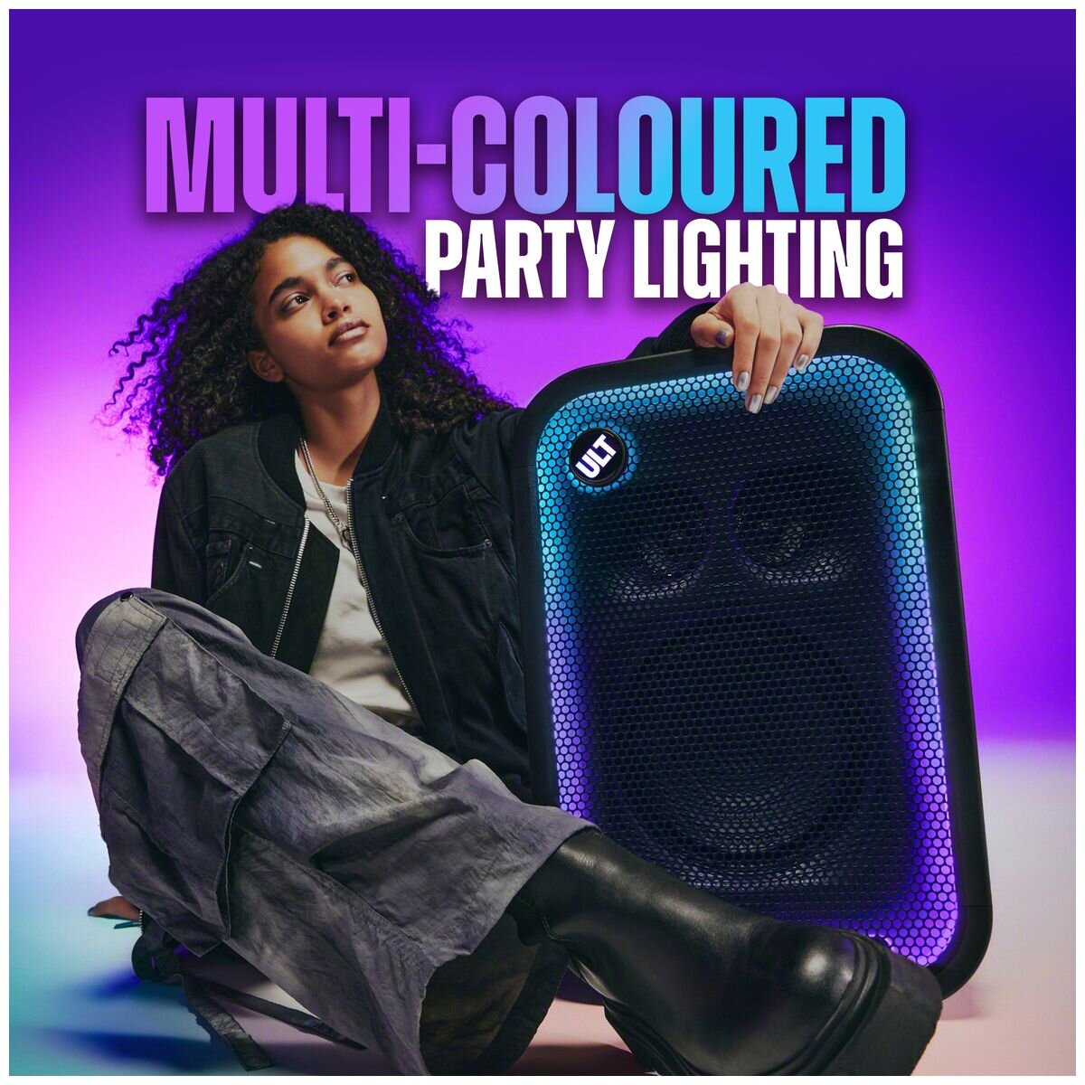 Sony ULT Tower 5 Wireless Party Speaker - Up to 20 Hours Battery, IPX4, DJ and Karaoke Ready - SRSULT500
