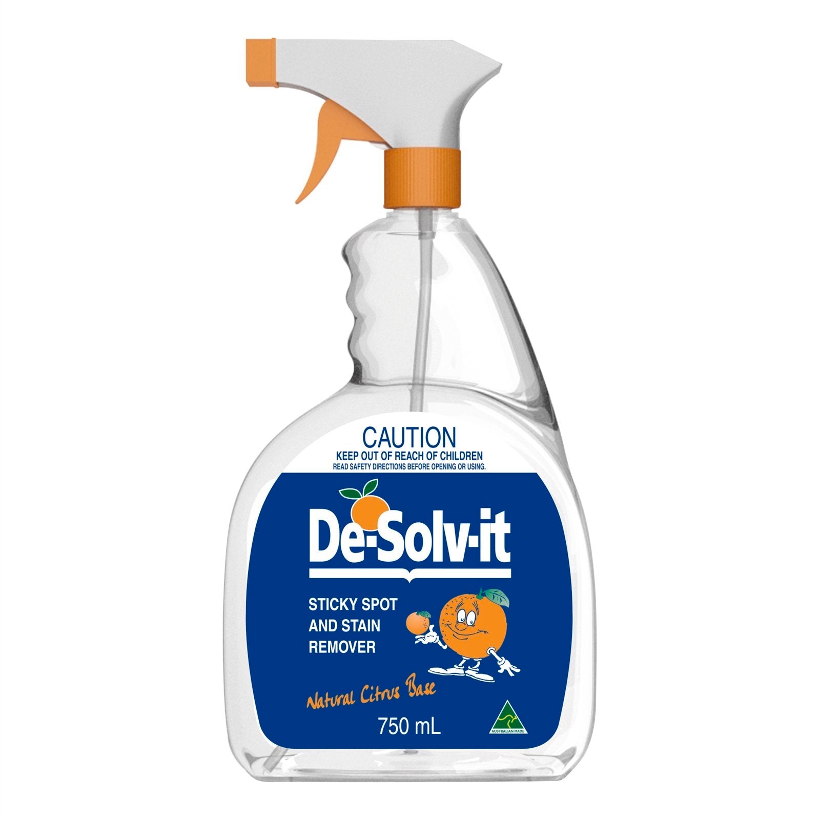 De-Solv-it 750ml Multi-Purpose Cleaner Trigger Spray, Citrus-Based, Phosphate Free