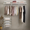 Elfa Core 1862mm Wardrobe Pack - White E-Poxy Bonded Steel - 10 Year Warranty - 11995