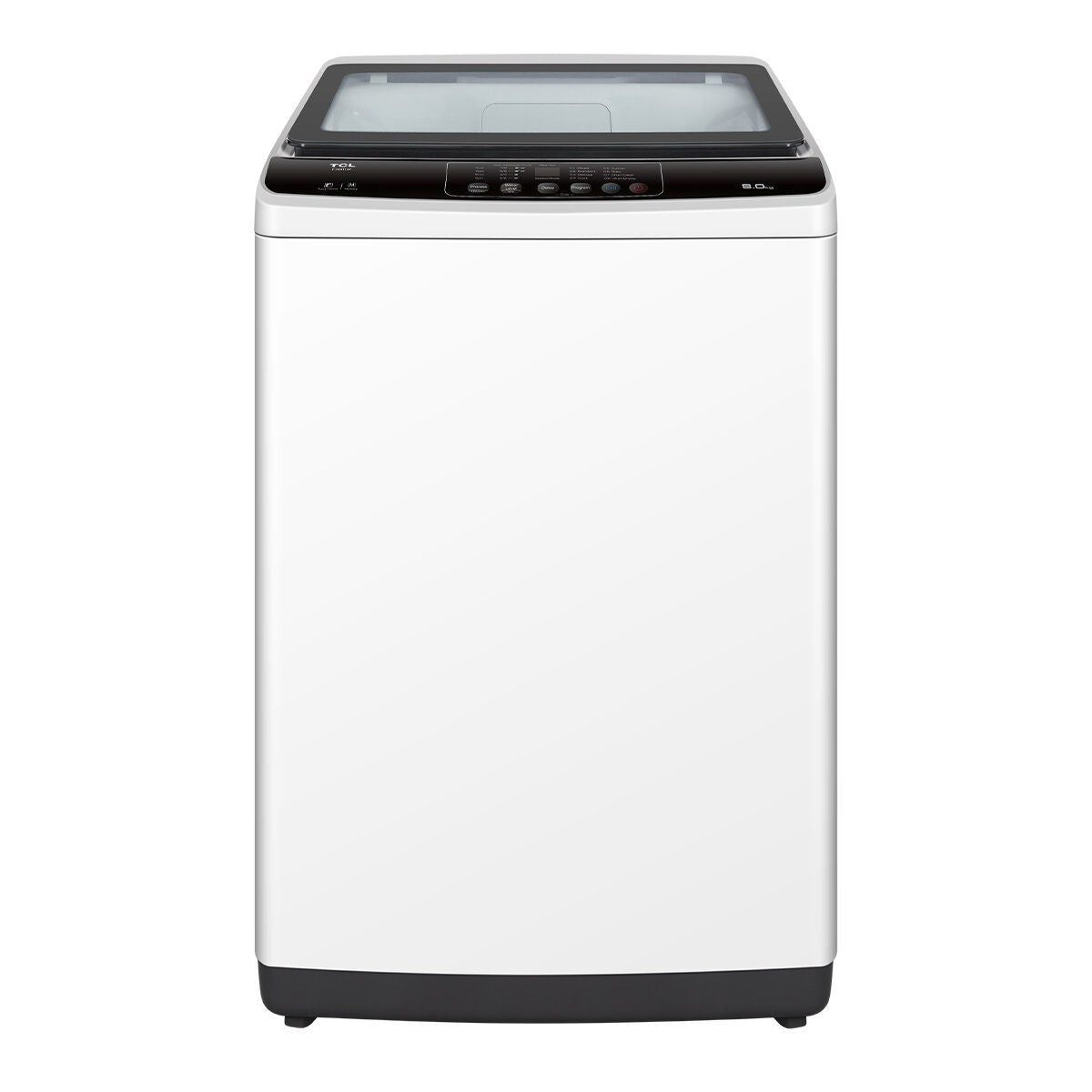 TCL 8kg Top Load Washing Machine - White, Direct Drive Motor, Soft-Close Glass Lid, Fuzzy Logic - F708TLW