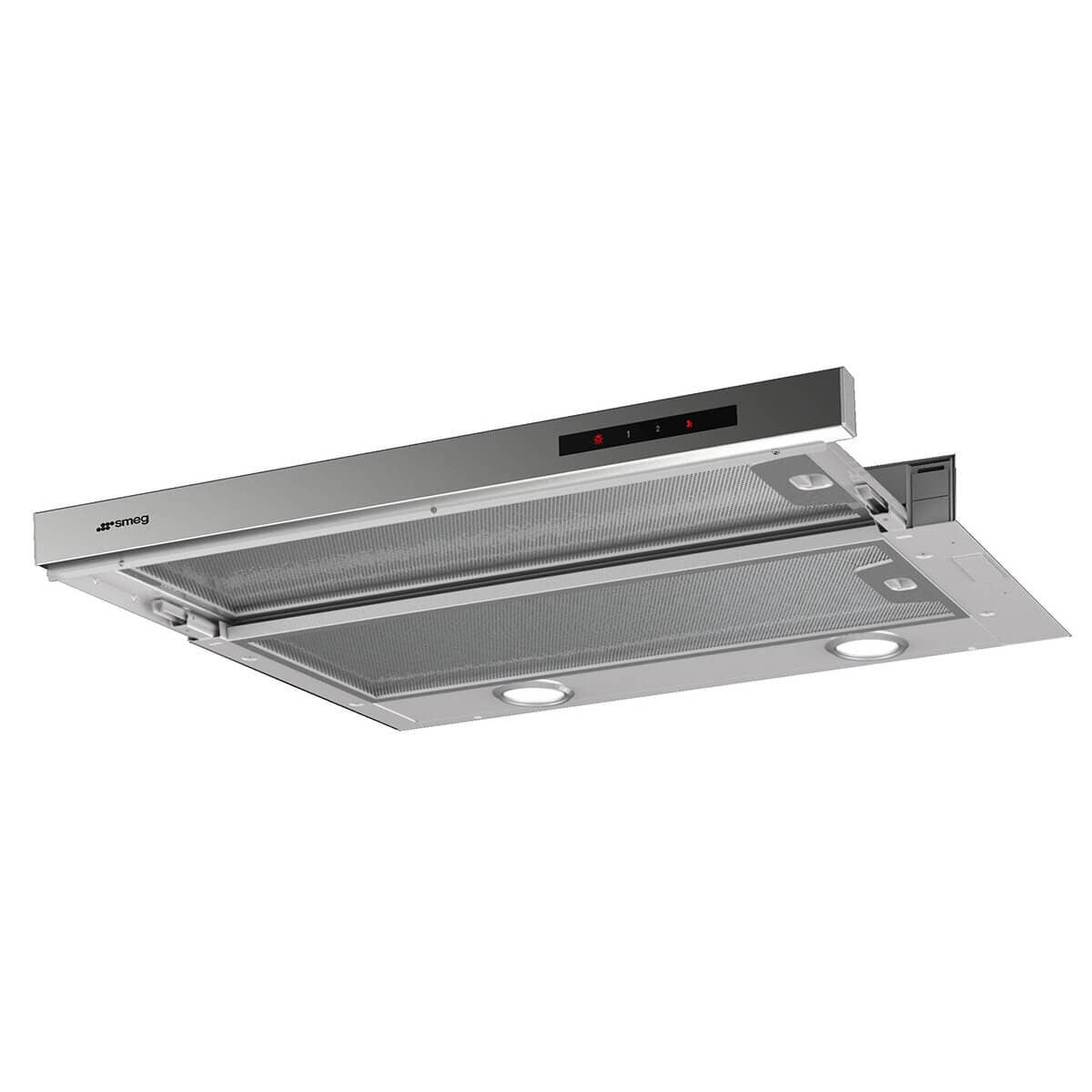 Smeg 60cm Telescopic Slideout Rangehood - Brushed Stainless Steel, Boost, 740m³/h - STH650X2