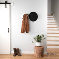 Mode 4 Brass Cow Hooks on Oak Board Hook Rack - 450mm - Decorative Storage - SuperSaverAU - view 2