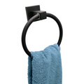 Barelli Piazza Single Towel Ring 165mm Matte Black - SuperSaverAU - view 2