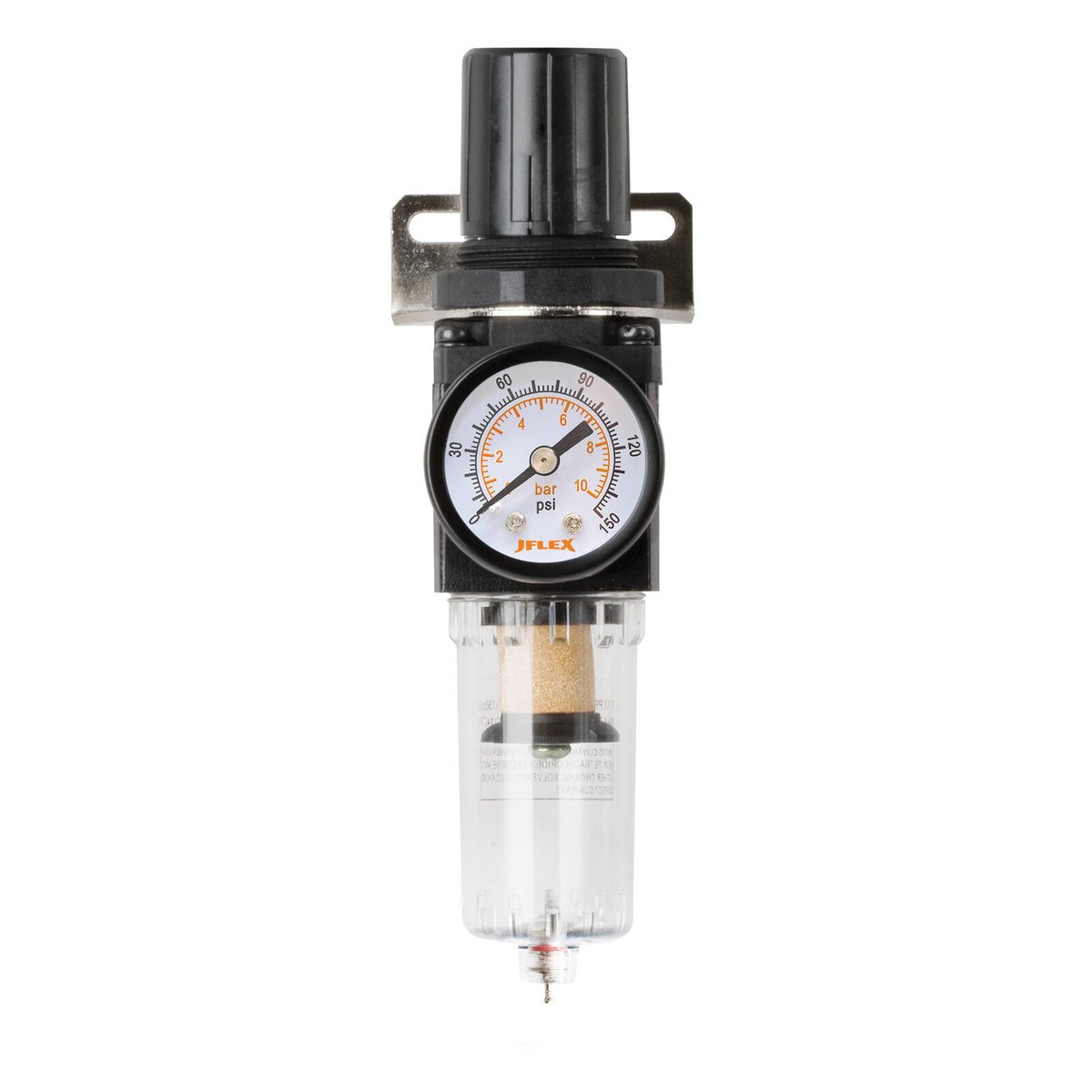 Jflex Mini Filter Regulator - 5-Micron Brass Filter - Compact Design - 1/4” BSP - SuperSaverAU - view 1