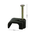 Deta 7mm Black Flat Cable Clips 20 Pack - 7mm - Black - SuperSaverAU - view 3