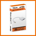 Antsig 15cm USB-C to HDMI Adapter White AP667B