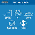 Metal Mate Aluminium Stair Nosing 43mm x 23mm Lightweight Slip Resistant - SuperSaverAU - view 5