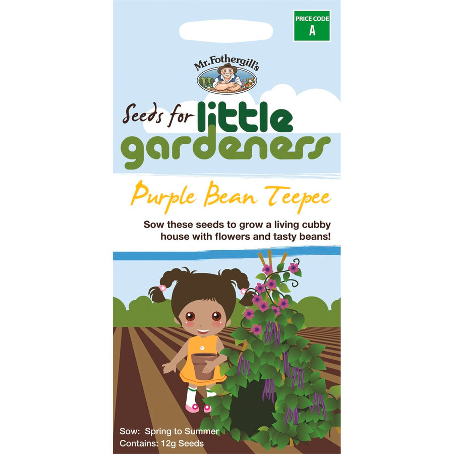 Mr Fothergill's Little Gardeners Purple Bean Teepee Seeds
