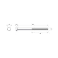 Zenith M10 x 150mm Hot Dip Galvanised Hex Head Bolt & Nut - 4.6 Grade Steel