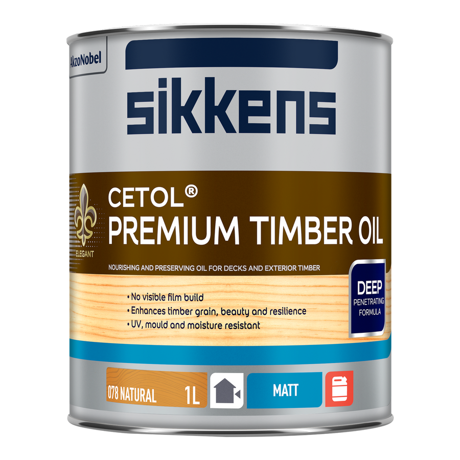 Sikkens Cetol Premium Timber Oil Natural 1L - Nourishing Deck Oil - 1L - SuperSaverAU - view 1