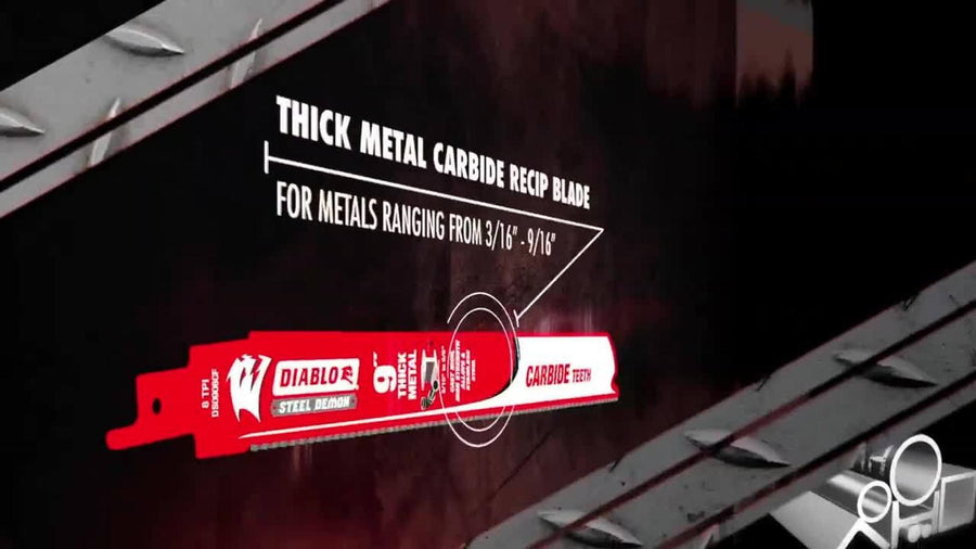 Diablo Demolition Reciprocating Blade Set 6 Piece Bi-Metal for Nail-Embedded Wood & Metal