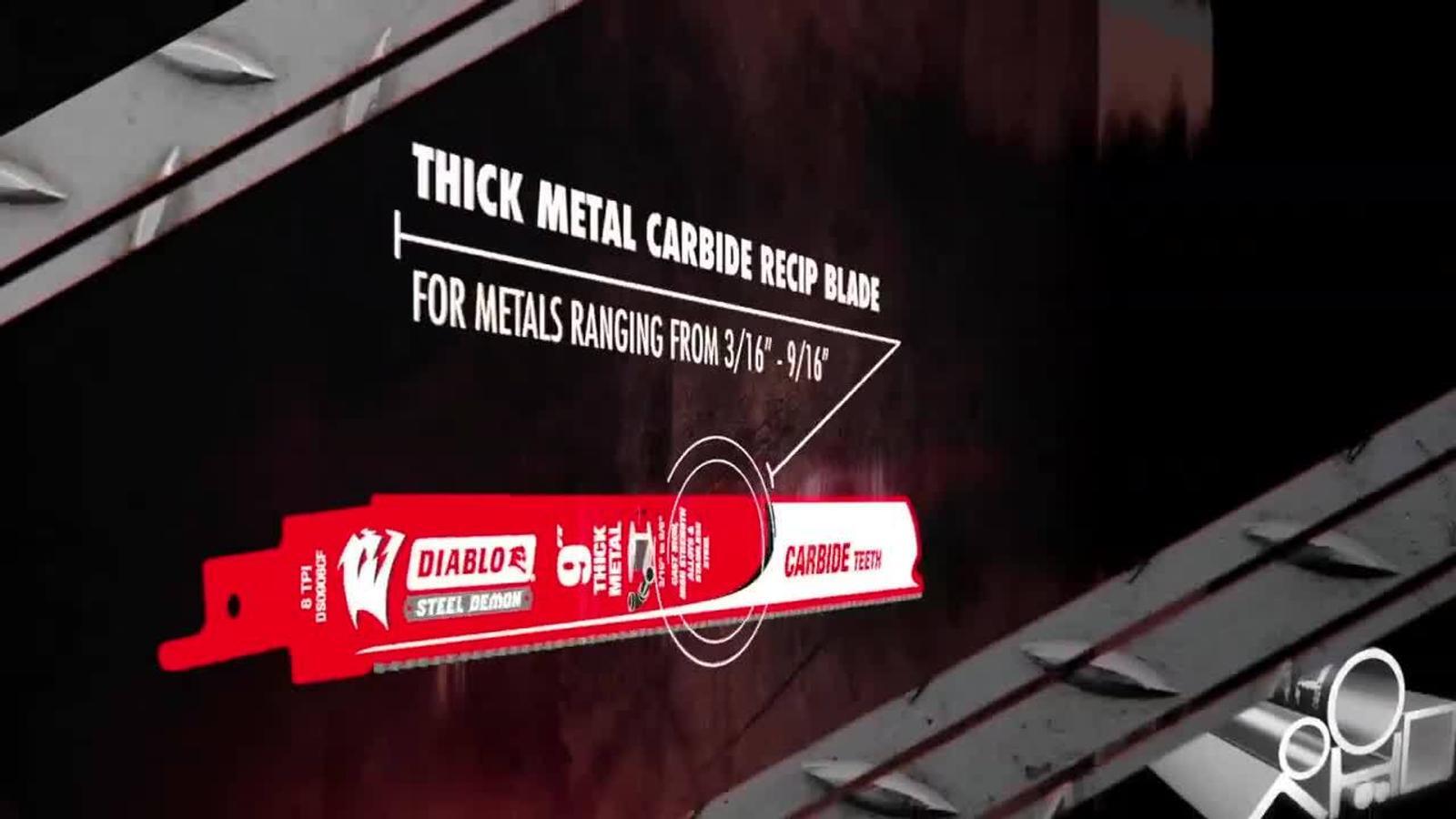 Diablo 6" Demo Demon Carbide Reciprocating Saw Blade General Purpose